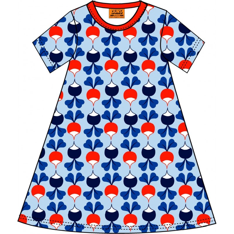 DUNS Sweden retek mintás ruha kék színben (felnőtt méret)